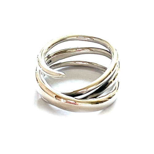 New wire silver ring