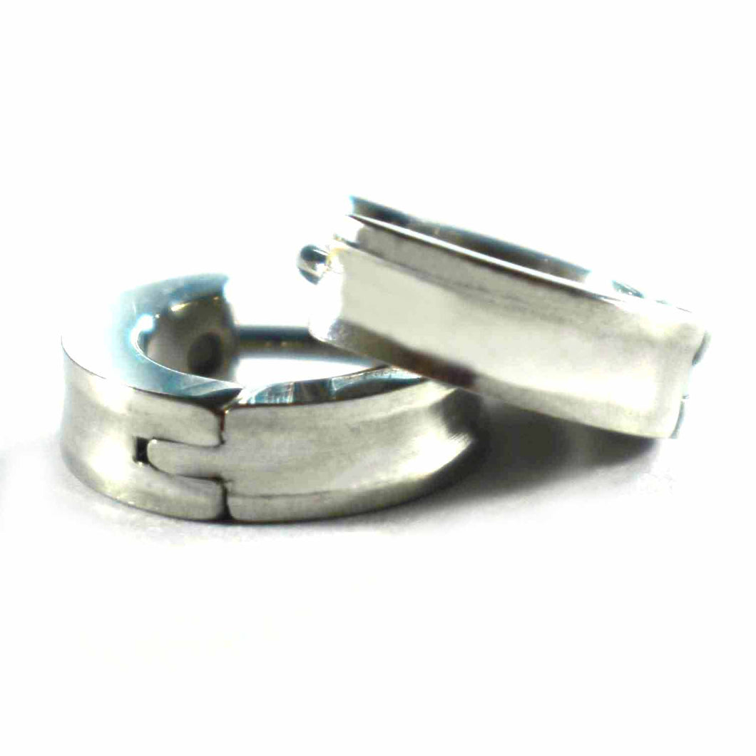 Round pattern stainless steel circle earring 3mm X 7mm