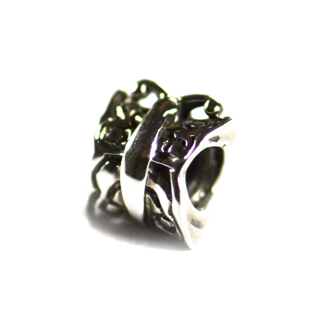 Little butterfly silver beads