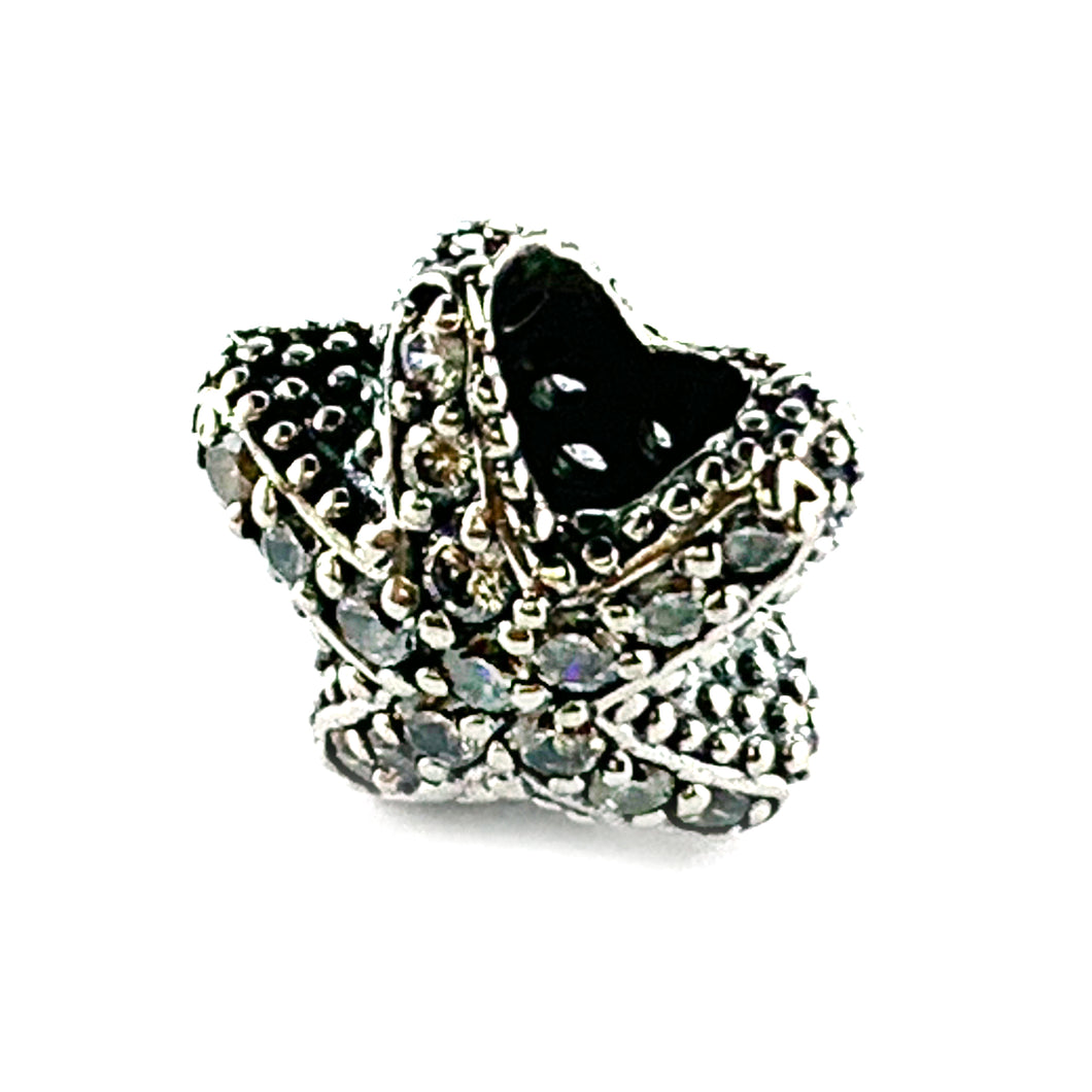 Starfish silver beads