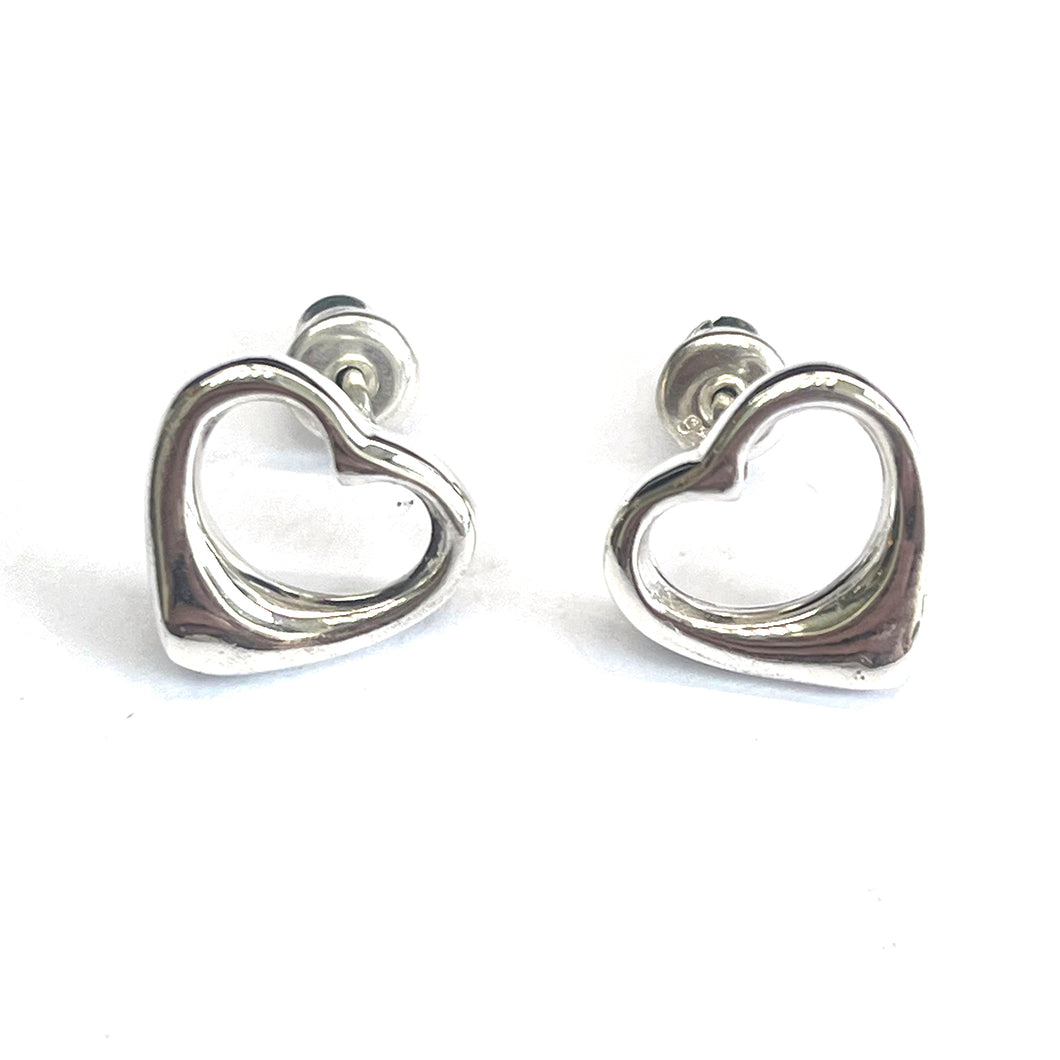 Art of heart silver earring