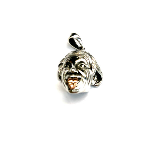 Einstein silver pendant