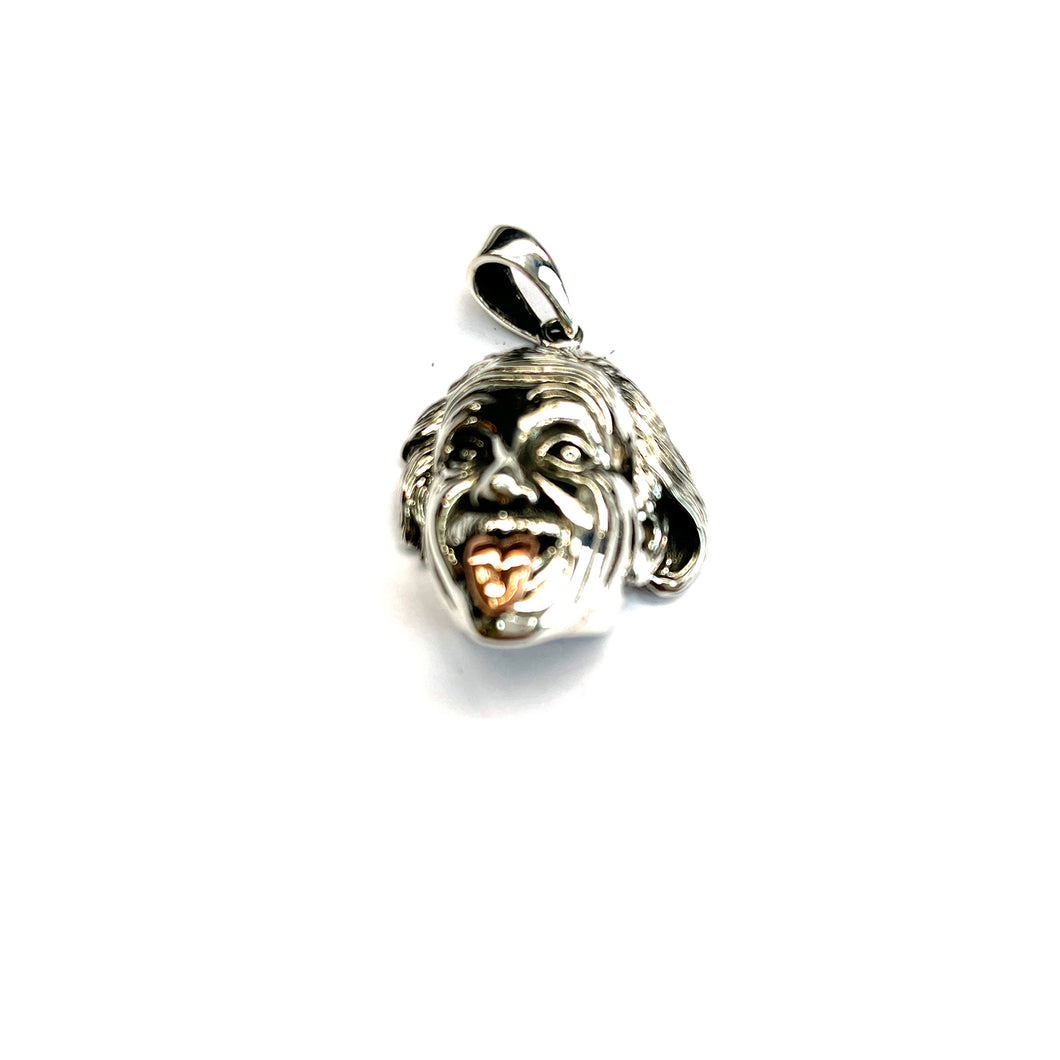 Einstein silver pendant