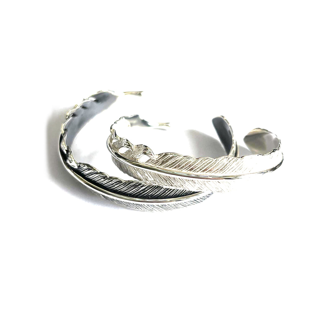 Feather couple bangle