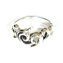 Heart silver couple ring