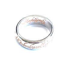 Lord of the ring silver couple ring