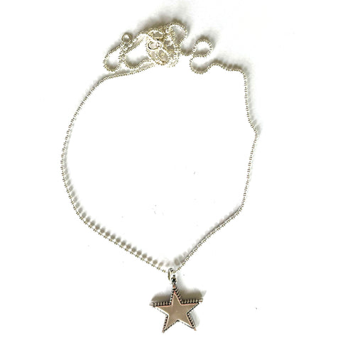 Star silver necklace