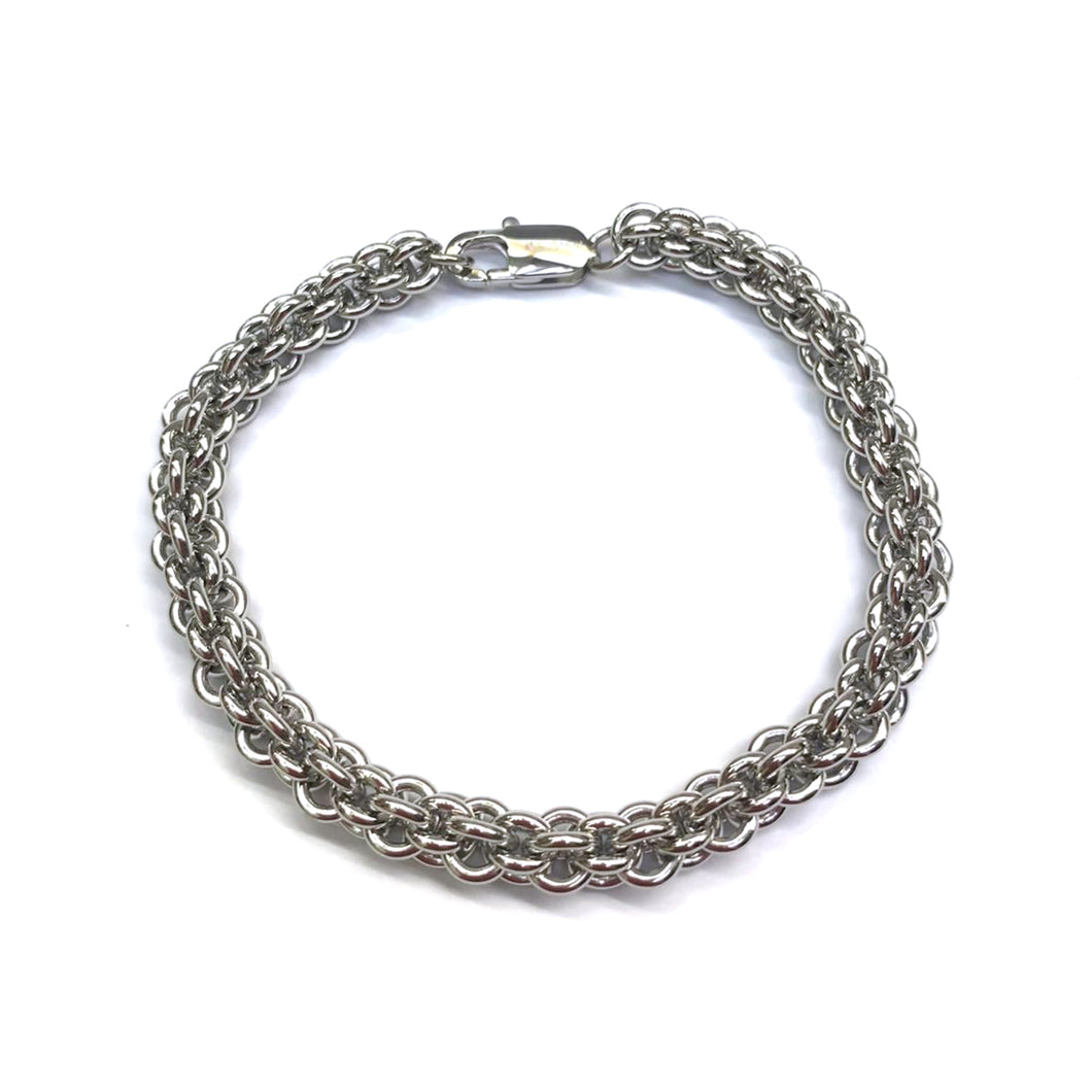 Three circle stainless steel bracelet