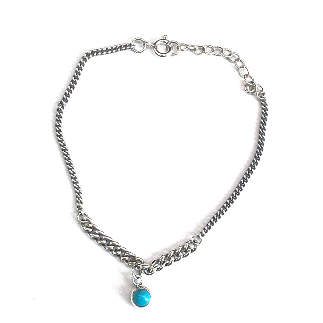 Turquoise silver bracelet