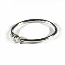 3 stone silver ring
