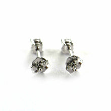 4 claws silver studs earring with 3mm CZ