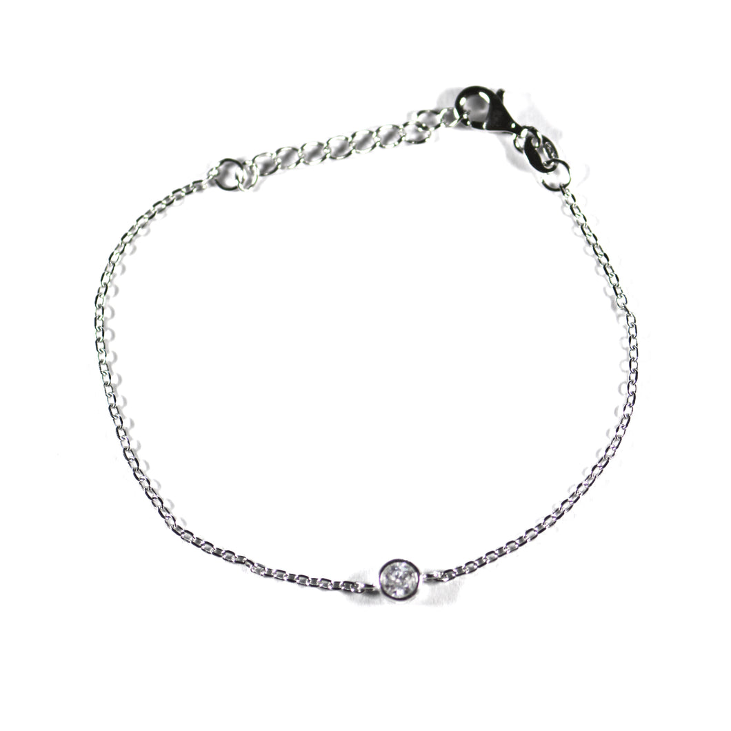 5mm CZ silver bracelet