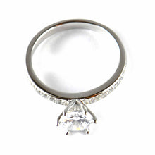 7mm CZ silver wedding ring