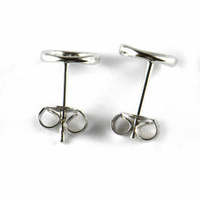 8mm circle pattern studs earring