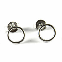 8mm circle pattern studs earring