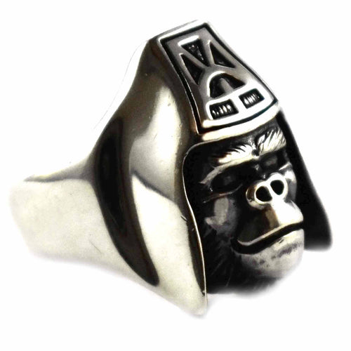 Ape silver ring