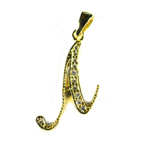 A silver pendant with 18K gold plating