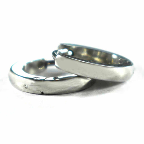 Round & Plain stainless steel earring 2mm X 9mm