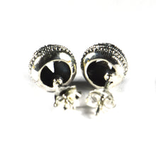 Ball & star silver studs silver earring with marcasite