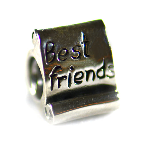 Best friend silver beads