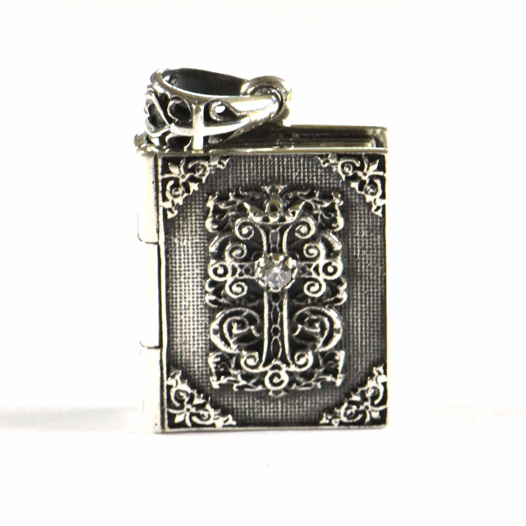 Bible silver pendant