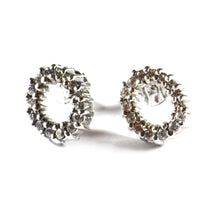 Big O silver earring