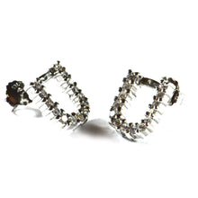 Big U silver earring