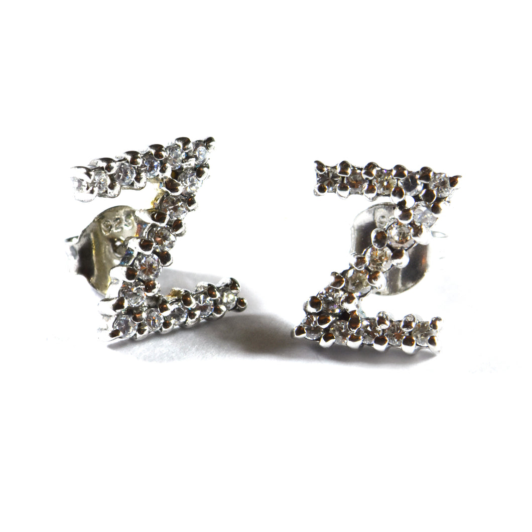 Big Z silver earring