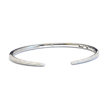 Can open silver bangle with CZ
