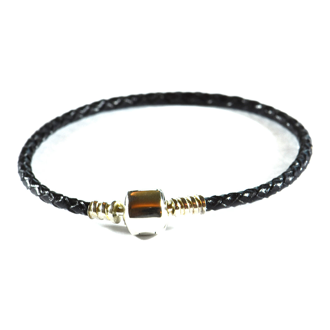 Charms leather bracelet