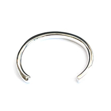 Circle & square silver couple bangle