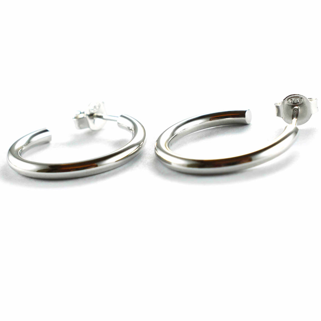 22mm Circle studs silver earring