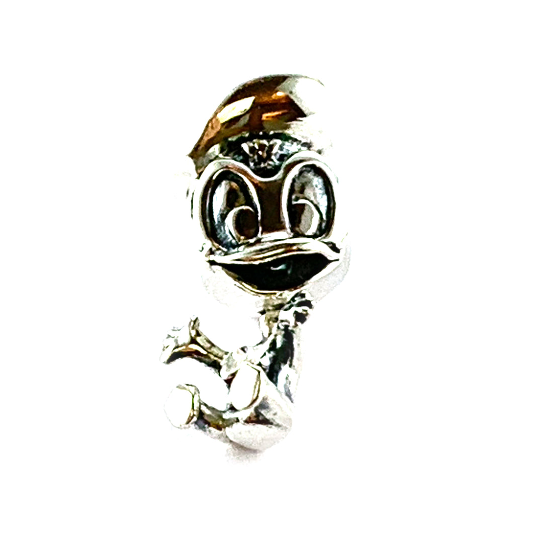 Donald duck silver beads