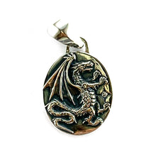 Dragon silver pendant