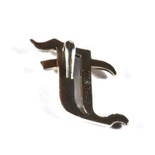 F old english fonts silver pendant