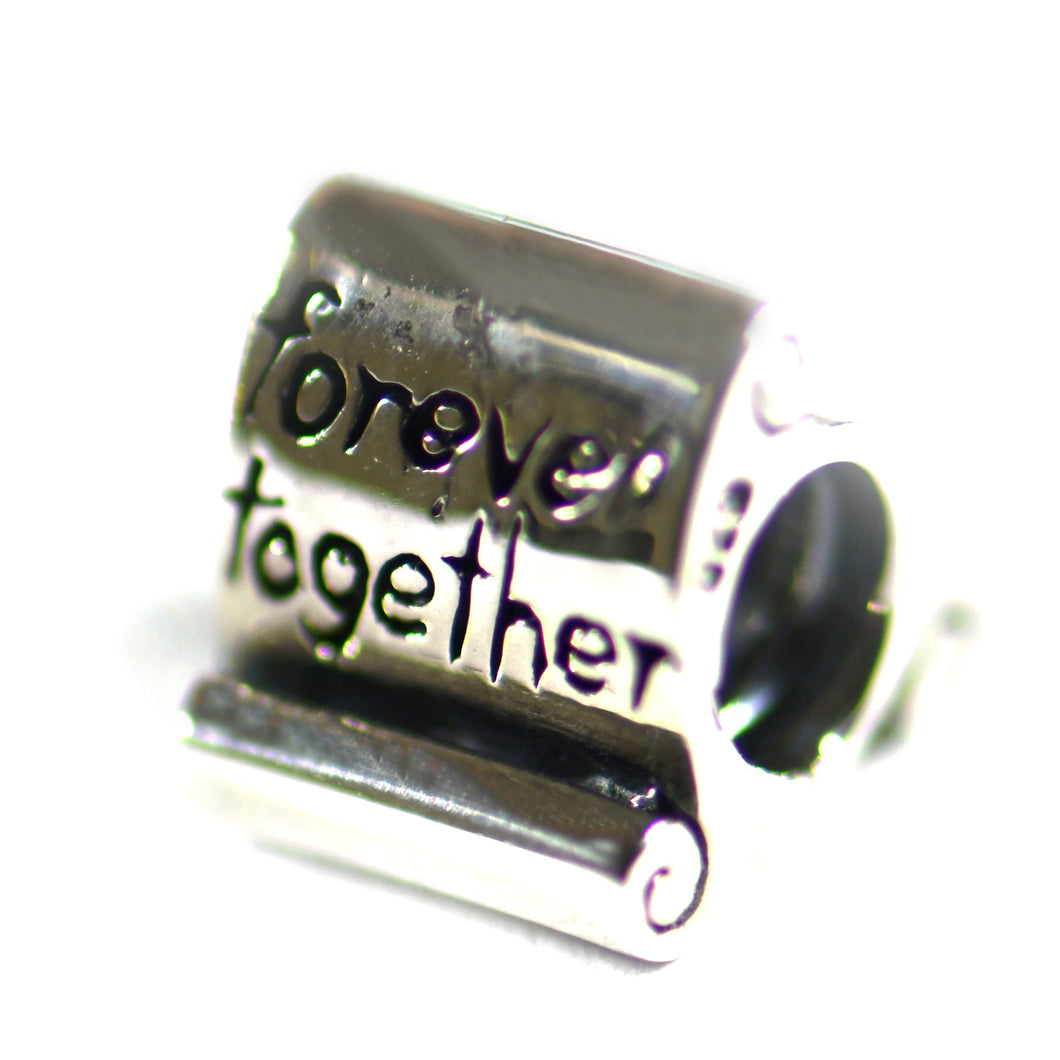 Forever together silver beads