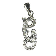 G silver pendant with 18K gold plating