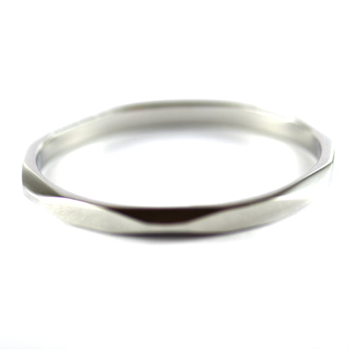 Irregular stainless steel bangle