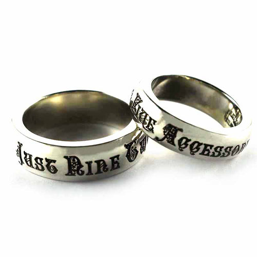 Just 925 silver couple ring