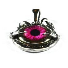 Kirin craft red eye silver pendant
