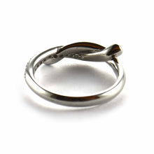 Knot silver ring