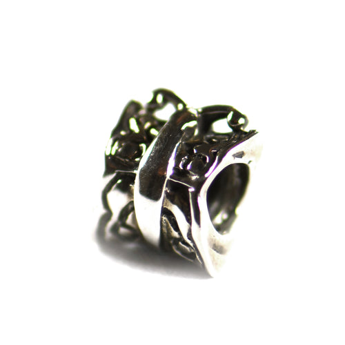 Little butterfly silver beads