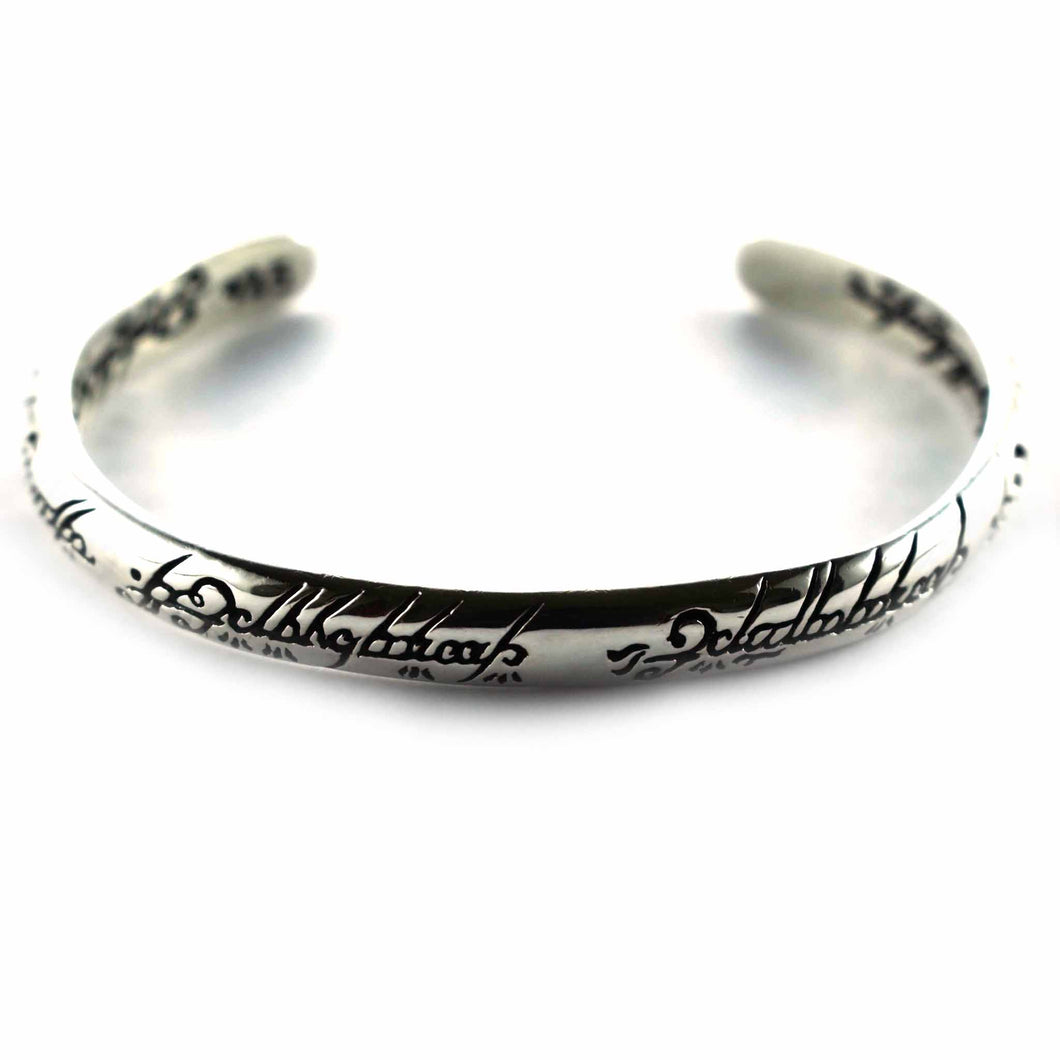 Lord of the ring, silver bangle