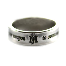 MJ silver couple ring