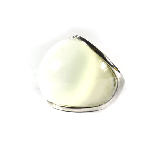 Moon stone silver ring