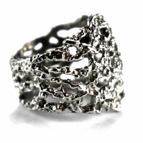 Net shape with platinum plating silver ring