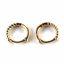 New pattern circle silver earring with pink gold plating