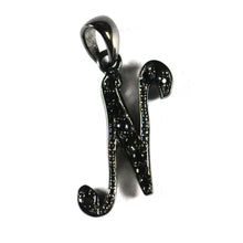N silver pendant with 18K gold plating