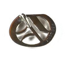 O old english fonts silver pendant
