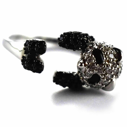 Panda silver ring